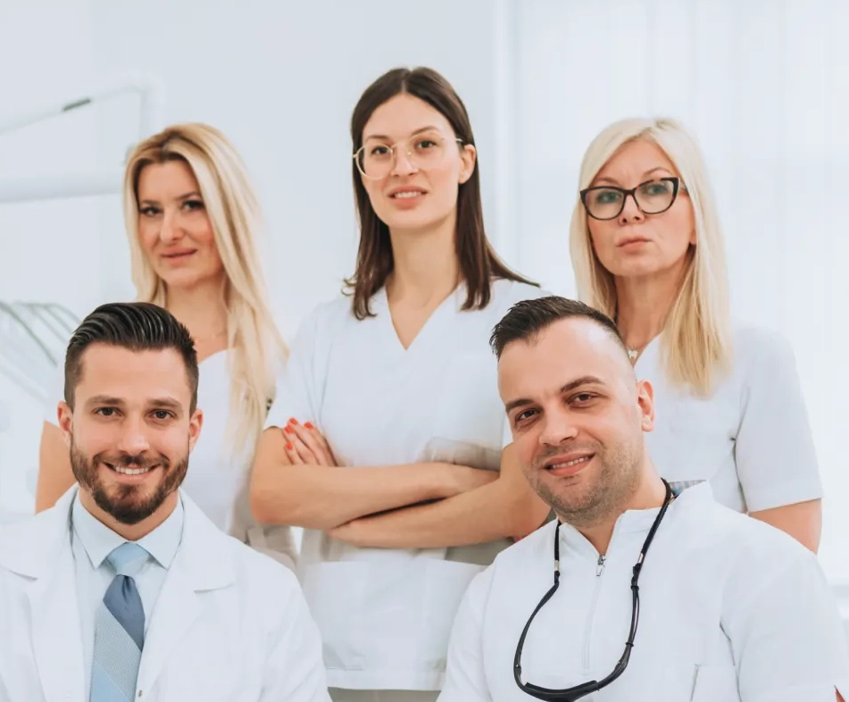 The Artful Orthodontics team smiling together
