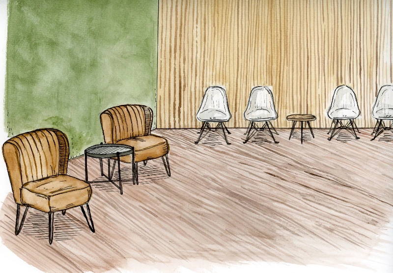 Artful Orthodontics patient lounge